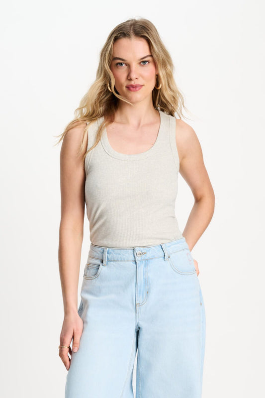 POM Amsterdam Tops Grey / 34 TANKTOP - Rue Grey Melange