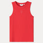 POM Amsterdam Tops TANKTOP - Rib Bloom Red