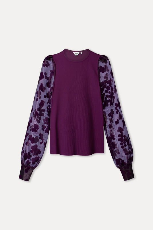 POM Amsterdam Tops TOP - Britt Dark Plum