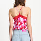 POM Amsterdam Tops TOP - Cami Bubble Bloom Lavender