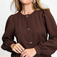 POM Amsterdam Tops TOP - Kaylee Chocolate Brown