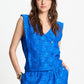 POM Amsterdam Tops TOP - Ocean Blue Jacquard