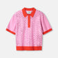 POM Amsterdam Tops TOP - Polo Sequins Cheering Pink