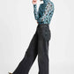 POM Amsterdam Tops TURTLENECK - Wild Flowers Blue