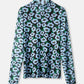 POM Amsterdam Tops TURTLENECK - Wild Flowers Blue