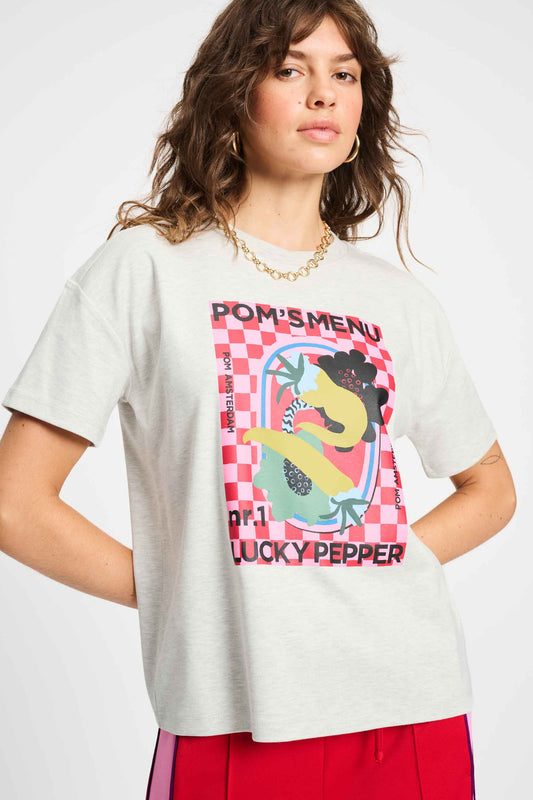 POM Amsterdam Tshirts Grey / 34 TSHIRT - Pom's Menu