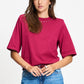 POM Amsterdam Tshirts T-SHIRT - Taylor Burgundy Red