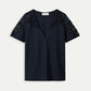 POM Amsterdam Tshirts TSHIRT - Ellen Dark Navy