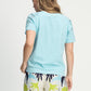 POM Amsterdam Tshirts TSHIRT - Ellen Sky Blue