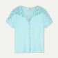 POM Amsterdam Tshirts TSHIRT - Ellen Sky Blue