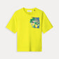 POM Amsterdam Tshirts TSHIRT - Lemon Yellow