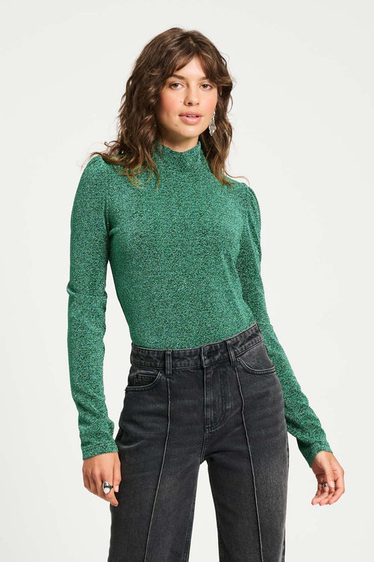 POM Amsterdam Turtlenecks Green / 34 TURTLENECK - Glitter Pine Green