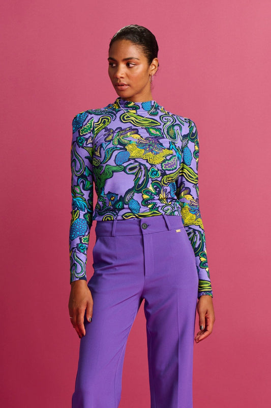 POM Amsterdam Turtlenecks Purple / 34 TURTLENECK - Full Glow Lilac