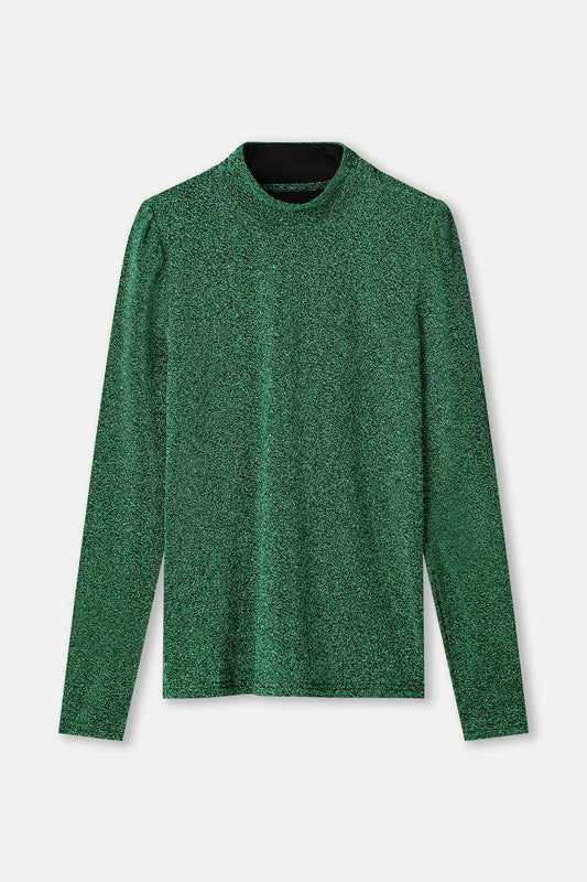 POM Amsterdam Turtlenecks TURTLENECK - Glitter Pine Green