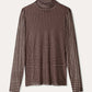 POM Amsterdam Turtlenecks TURTLENECK - Romi Mesh Check Brown