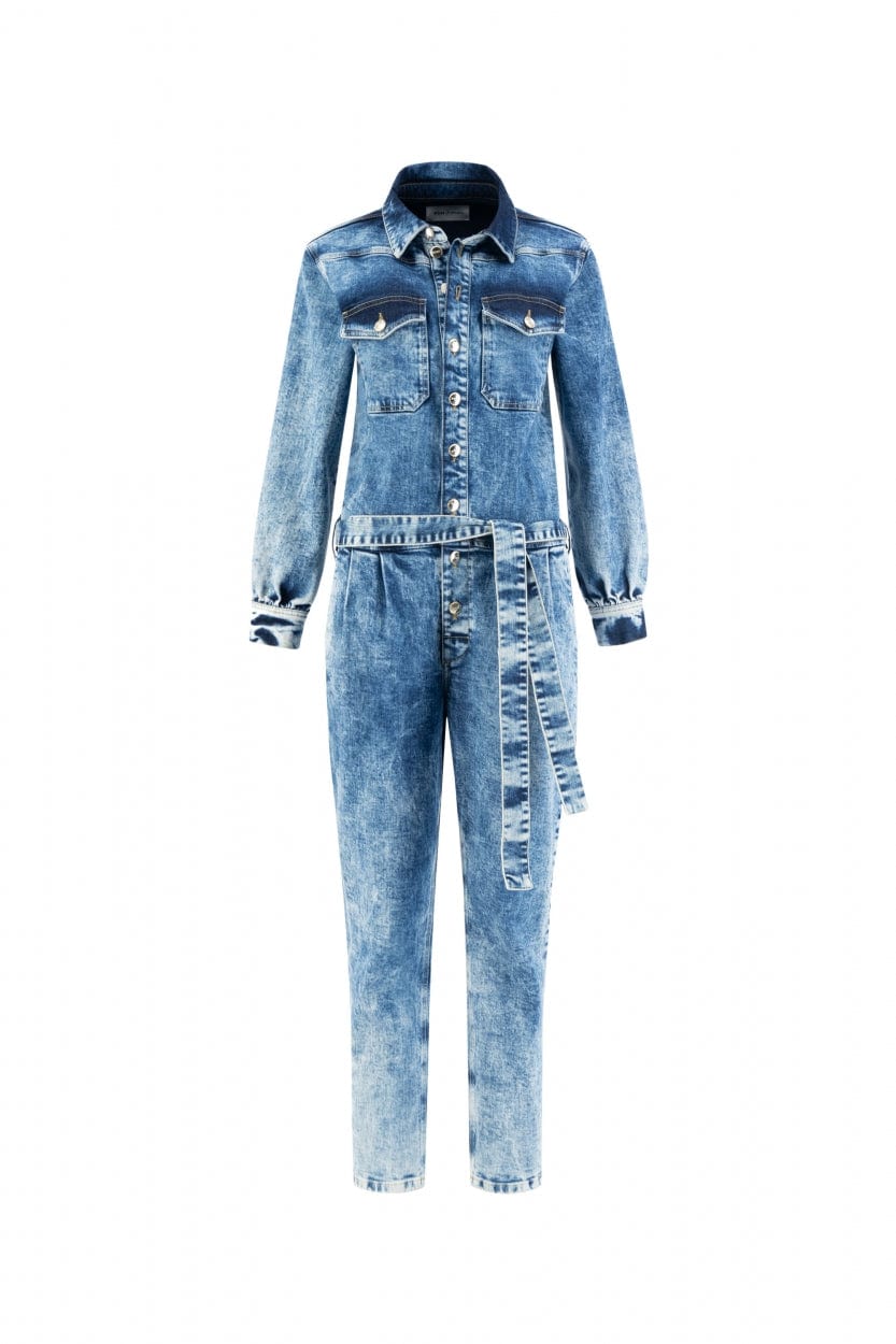 POM Amsterdam Jumpsuits JUMPSUIT - Denim Indigo Blue