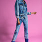 POM Amsterdam Jumpsuits JUMPSUIT - Denim Indigo Blue