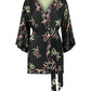 POM Amsterdam Kimono Black / OS KIMONO - Flower Blaze Anthracite