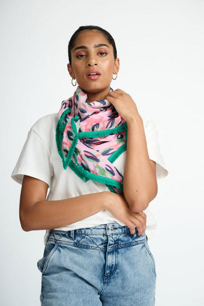 POM Amsterdam Shawls Pink / OS SCARF - Animal Pink